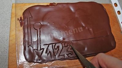 торт часы на новый