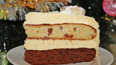 торт часы на новый