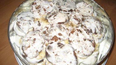 торт из пряников с бананами