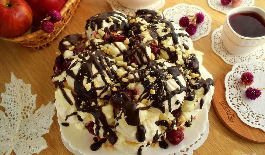 Рецепт торта иза зефиры с кремома