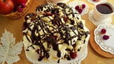 торт из зефира с кремом