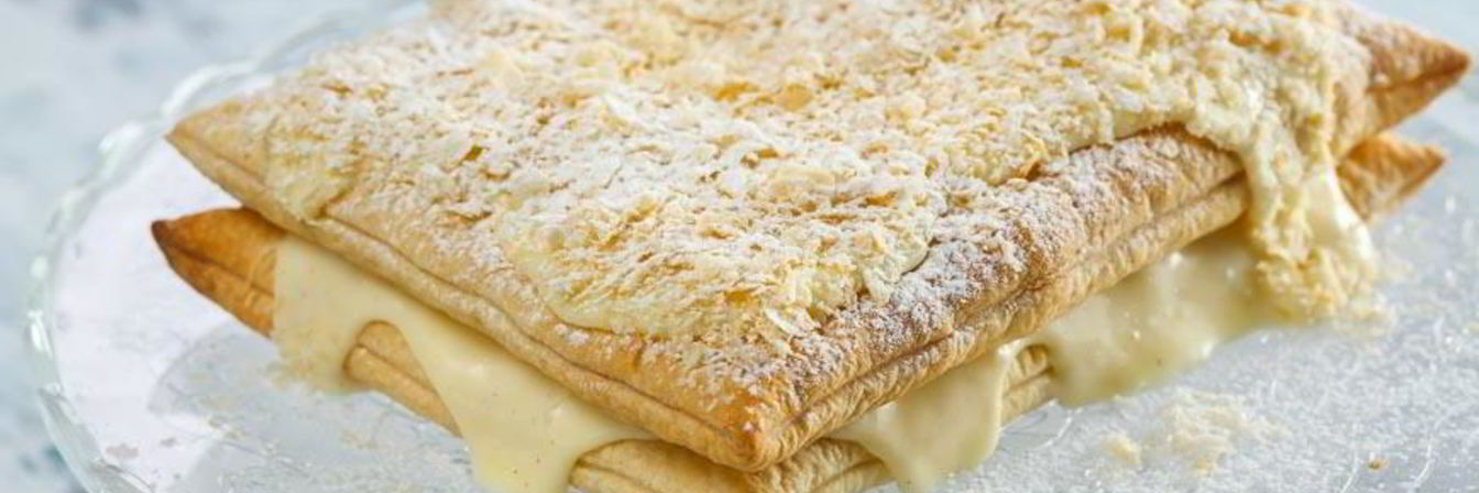 Торт Наполеон из готового слоеного теста