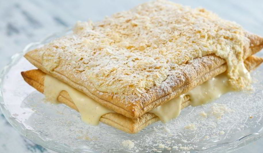 Рецепт торта наполеон из готового слоеного теста