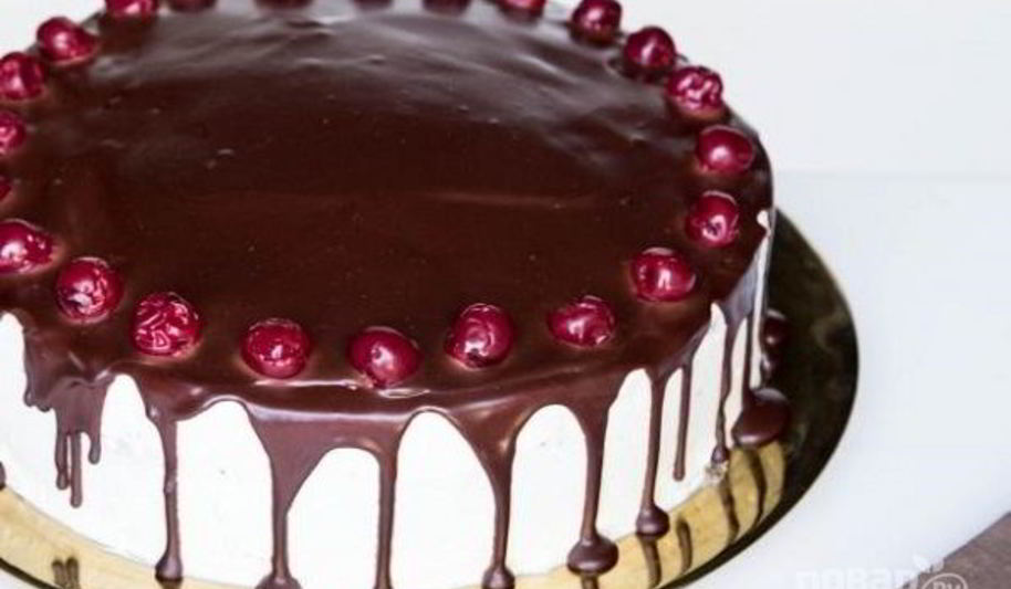 Рецепт торта пьяная вишня
