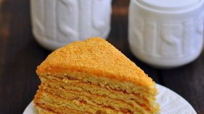 торт рыжик со сметанно-лимонным кремом