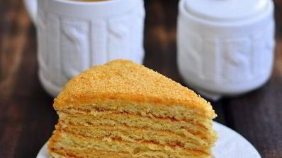 торт рыжик со сметанно-лимонным кремом