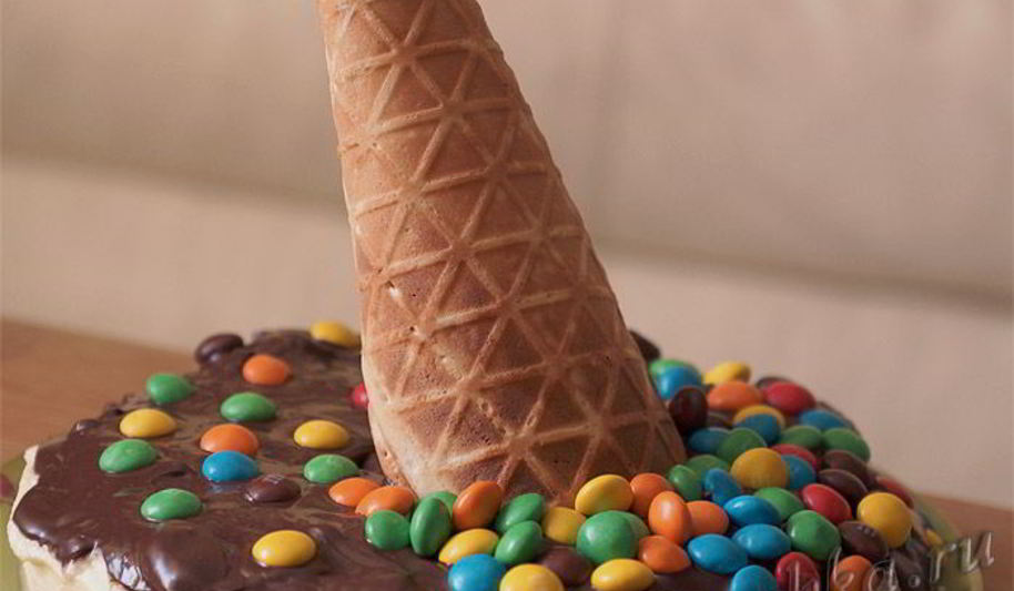Рецепт торта с разноцветными m&ms