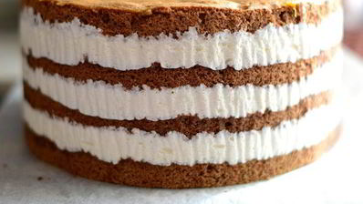 торт шоколадно-сливочный цветочная феерия