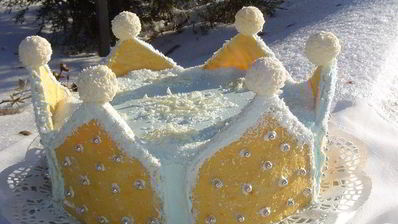 торт снежная королева