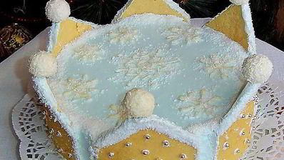 торт снежная королева