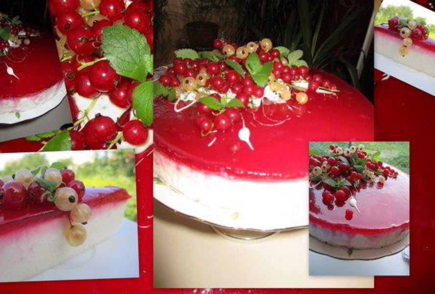 Торт суфле Красное с белым