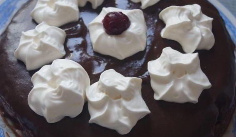 Рецепт вишневого торта со сливками