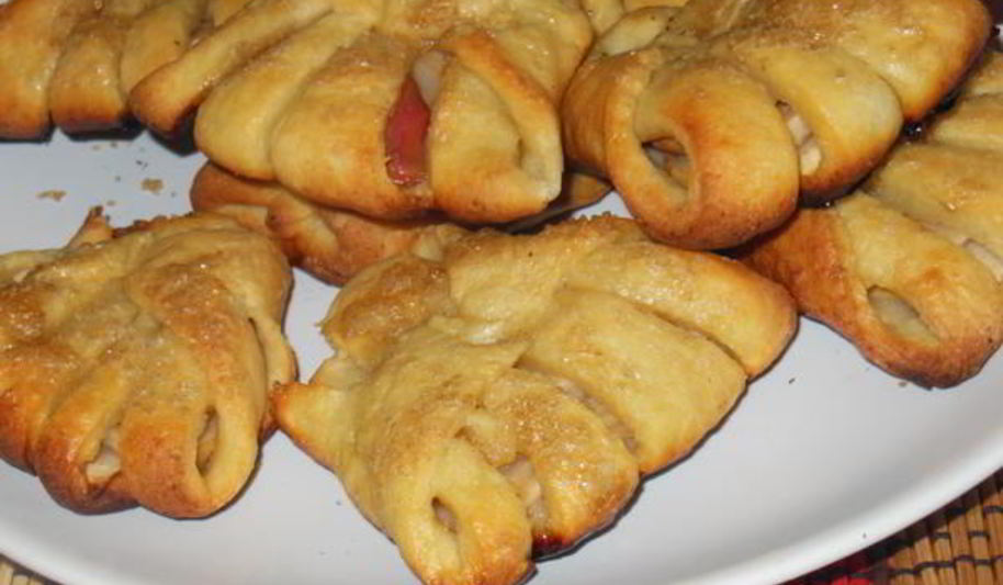 Рецепт творожных конвертиков с яблоками