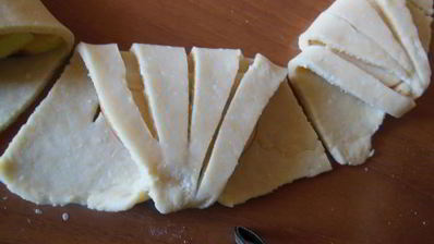 творожные конвертики с яблоками