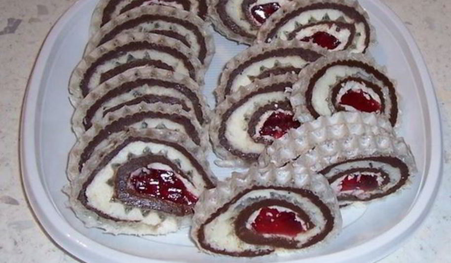 Рецепт вафельного рулета