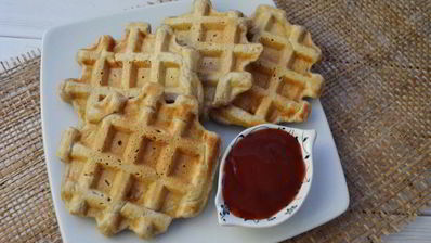 чесночные вафли