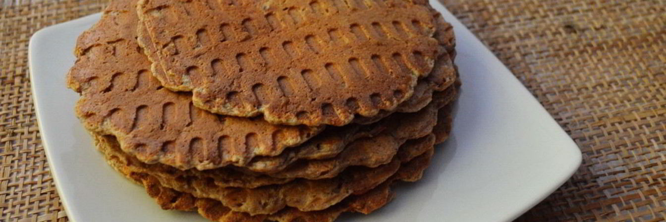 Диетические клубничные вафли