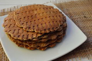 Диетические клубничные вафли