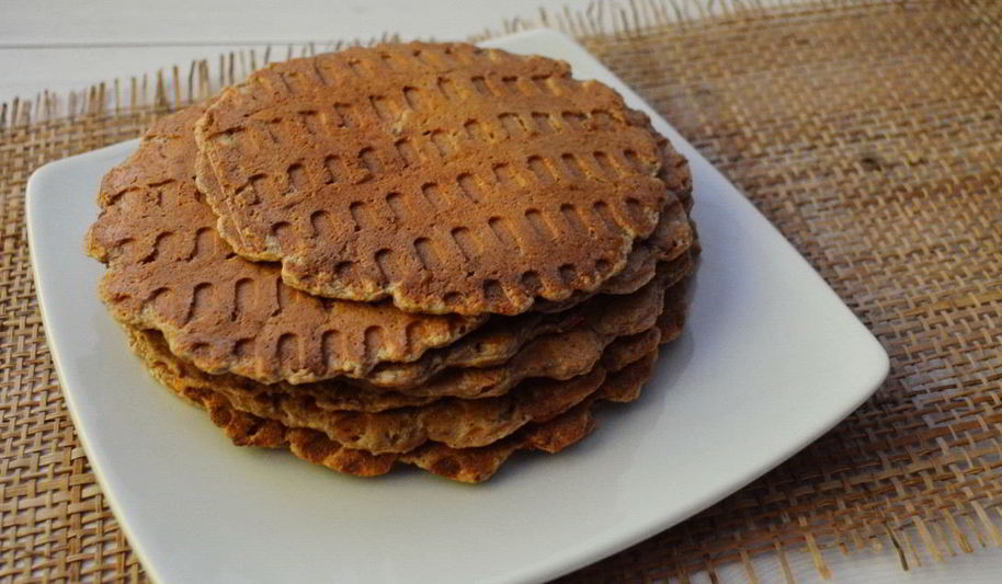 Рецепт диетических клубничных вафель