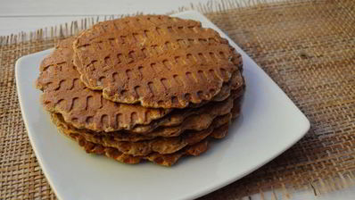 диетические клубничные вафли