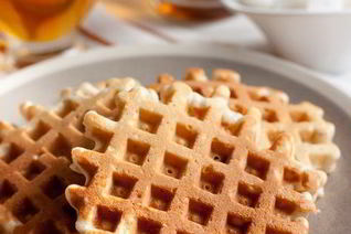 Миндальные вафли с сушеной клюквой