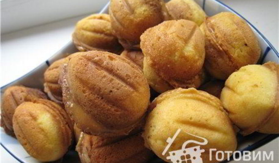 Рецепт орешков, грибочков и вафли