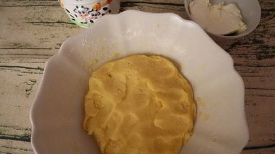 песочные вафли с творожным кремом