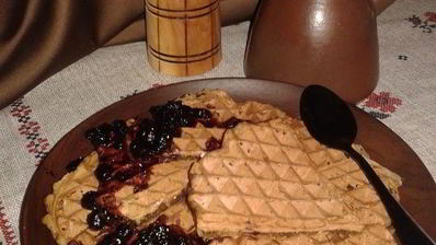 пряные свекольные вафли