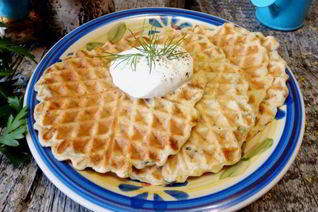 Пряные закусочные вафли