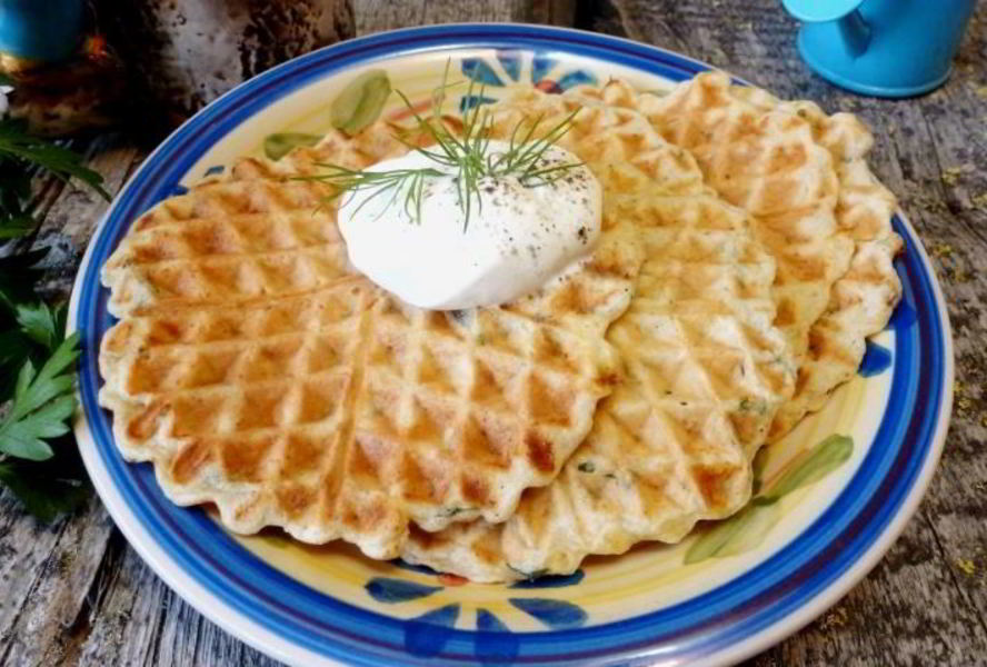 Пряные закусочные вафли