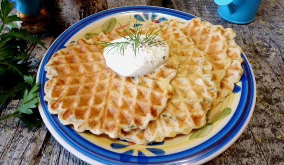 Рецепт пряных закусочных вафель