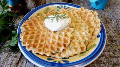 пряные закусочные вафли