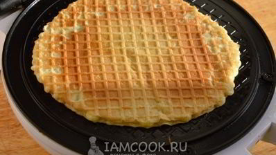 тонкие медовые вафли