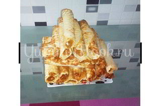 Вафельные трубочки с кремом