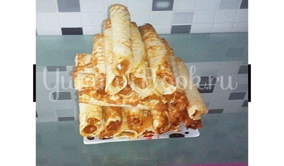 Рецепт вафельных трубочек с кремом