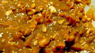 вафельные трубочки с вареной сгущенкой и орехами