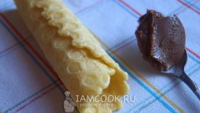 вафельные трубочки со сгущенкой