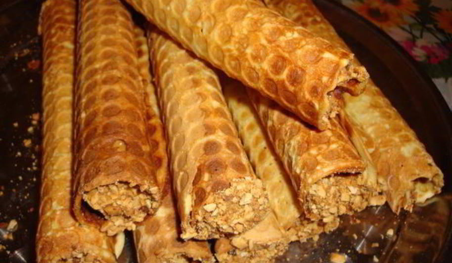 Рецепт вафельных трубочек