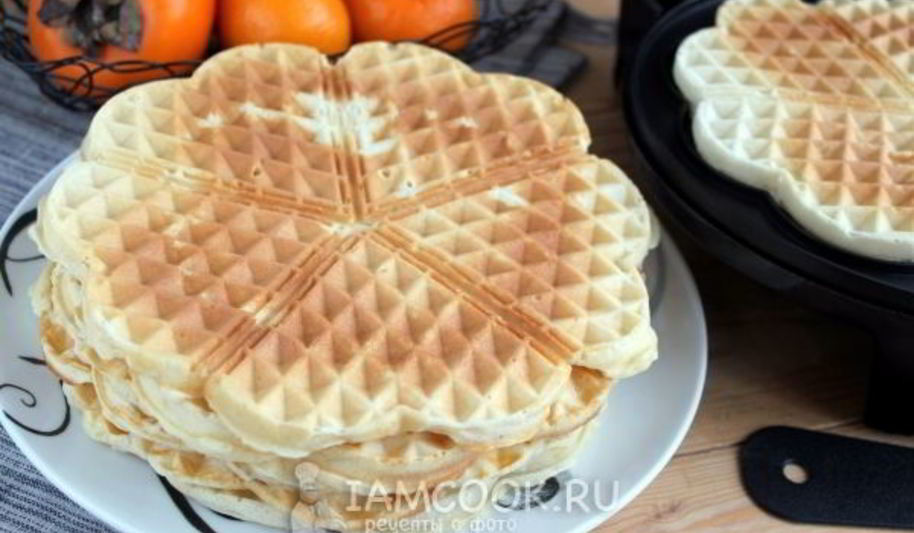 Рецепт вафель льежских бездрожжевых