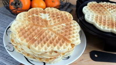 вафли льежские бездрожжевые