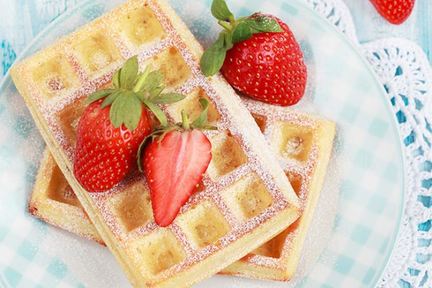 Вафли на кефире