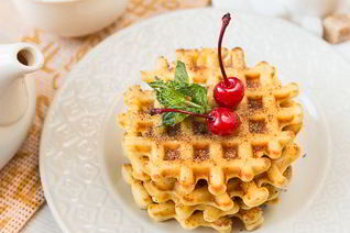 Вафли на кукурузной муке с корицей