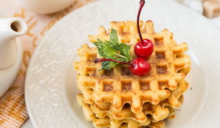 Рецепт вафель на кукурузной муке с корицей