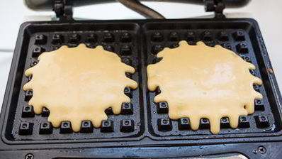 вафли на кукурузной муке с корицей