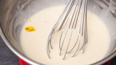 вафли с беконом, творогом и медом