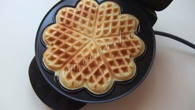 вафли с рисовой кашей и киселем