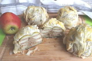 Яблоки в тесте фило