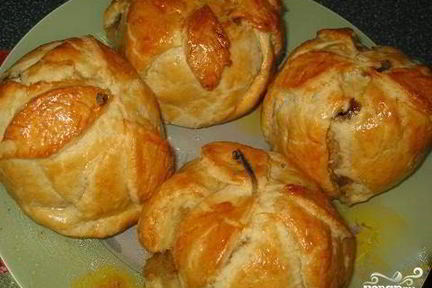 Яблоки в тесте, запеченные в духовке