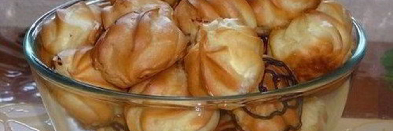 Домашние профитроли с заварным кремом