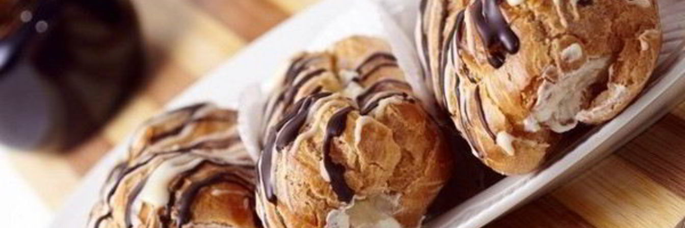 Домашние эклеры с кремом к чаю